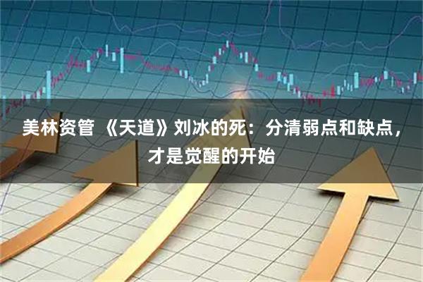 美林资管 《天道》刘冰的死：分清弱点和缺点，才是觉醒的开始