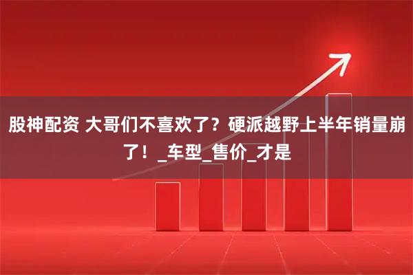 股神配资 大哥们不喜欢了？硬派越野上半年销量崩了！_车型_售价_才是